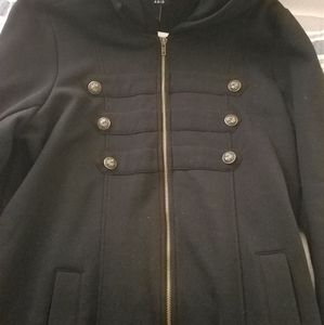 Black Torrid 2 jacket buttons new hooded